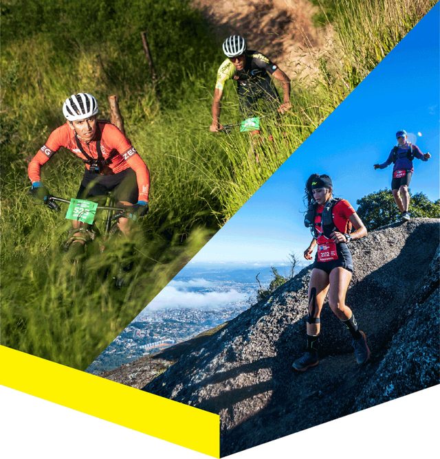 Atleta do Desafio Rocky, prova de duathlon do Rocky Mountain Games