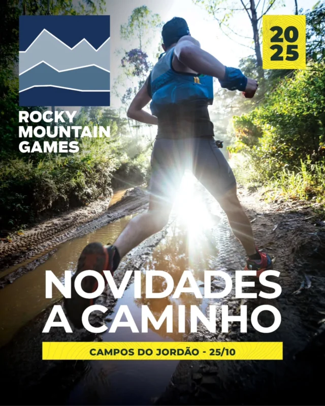 Tem coisa boa vindo por aí! Em breve abrem as inscrições para Campos do Jordão e teremos coisas muito bacanas para anunciar. A cada etapa do Rocky Mountain Games buscamos incansavelmente formas de melhorar a experiência dos atletas, seja do ponto de vista esportivo mas também como vivência que integra a cultura de montanha, o esporte e as atividades ao ar livre em família. E a cada etapa, colocamos no pacote um pouquinho mais, para apaixonar, democratizar e multiplicar o amor pelo outdoor!

Se você também está ansioso para saber as novidades e para se inscrever em Campos, comenta aqui!