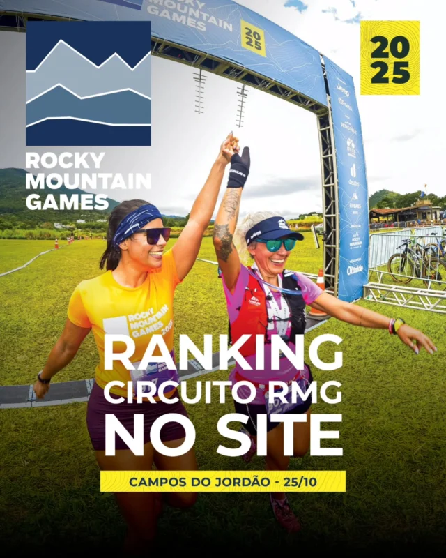 Está no site do Rocky Mountain Games a tabela com os resultados do ranking do circuito até a Etapa Juquitiba! Então se você participou de todas as etapas até agora, corre lá para ver sua posição e preparar sua estratégia para a Etapa de Campos do Jordão!

Campos vai vir cheia de novidades, competitiva e lindíssima. Tudo que você espera e mais um pouco para 2025 ser um ano esportivo memorável e cheio de realizações!

Confere o ranking lá no site, na Área do Atleta. O link está na bio