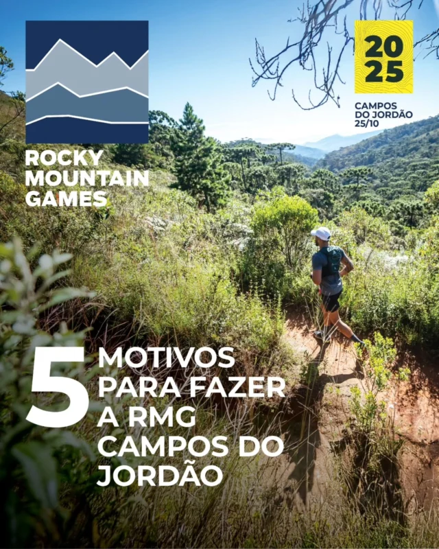 Estamos na metade de ano e ainda tem a outra metade de 2025 pela frente. Que sonho você vai tirar da gaveta? Fazer sua primeira prova? Melhorar seu tempo? Experimentar um esporte novo? Então você precisa conhecer o Rocky Mountain Games, um festival de esportes de montanha que celebra a vida ao ar livre com provas, músicas e atividades para todos! 

A Etapa de Campos do Jordão da prova acontece dia 25 de outubro e traz várias modalidades de pedal e corrida em um evento super acolhedor, criado por pessoas que vivem o esporte e a natureza intensamente. Nessa edição a arena será no Parque da Lagoinha, com muitas atividades para toda a família, em uma edição super especial, cheia de motivos imperdíveis para você vir. Confere o carrossel inteiro para saber mais

🏃‍♀️ Trail run: 6km, 10km, 21km e 42km
🚵 MTB: 25km e 50km
⚡🚵 eMTB Turbo PRO e SL
🏃‍♀️+ 🚵 Duathlon trail 10km + MTB 25km
🚴 Gravel
🐕 Canicross
⛰️ Uphill
🥾 Trekking Experience

Gostou? Inscreva-se agora mesmo e bora treinar!