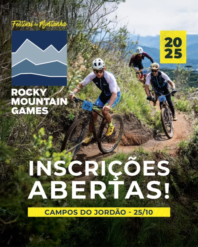 Lembrete pra você que quer fazer a Etapa Campos do Rocky Mountain Games: agilize sua inscrição porque algumas modalidades estão quase esgotando! ❤️‍🔥

Com um valor inédito de R$ 149,00 para qualquer modalidade e distância, a procura está alta. Tem trail para todos os níveis, mountain bike, gravel, uphill, canicross e trekking. Não importa seu nível ou sua modalidade preferida, dia 25 de outubro nosso encontro está marcado em Campos!

🏃‍♀️ Trail run: 6km, 10km, 21km e 42km
🚵 MTB: 25km e 50km
⚡🚵 eMTB Turbo PRO e SL
🏃‍♀️+ 🚵 Duathlon trail 10km + MTB 25km
🚴 Gravel
🐕 Canicross
⛰️ Uphill
🥾 Trekking Experience

Com percursos totalmente inéditos e arena em novo local, a prova vai ser surpreendente. Mais espaço, mais imersão na natureza e toda a estrutura que é nossa marca registrada, com atividades para toda a família, show, food trucks e muito verde.

Corre lá pro link da bio e escreve seu nome em mais essa página da nossa história! 🙌